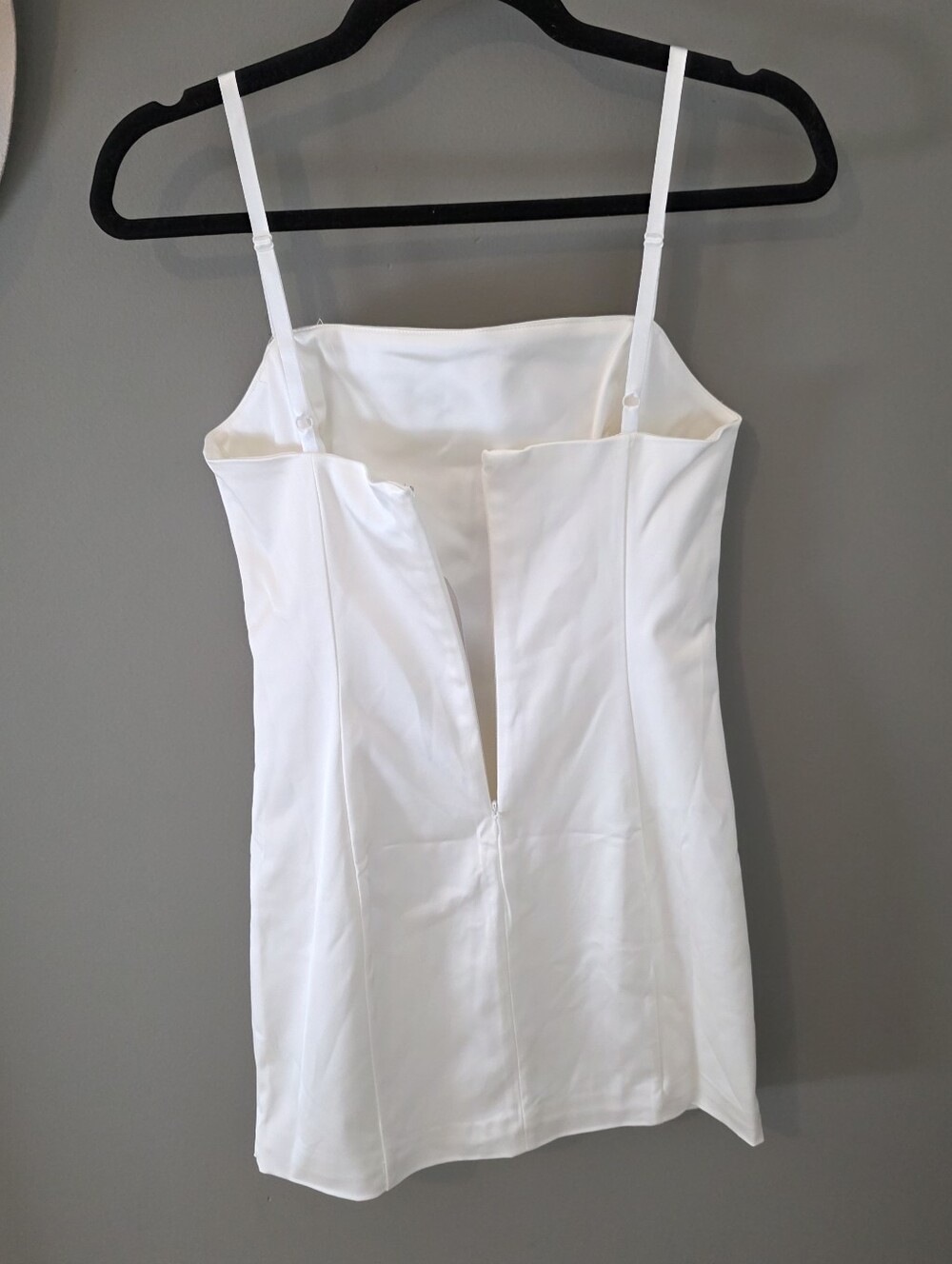 Aritzia TEN New Shimmer Satin Mini Dress Square Neck Dress Party Cocktail Women - Picture 11 of 12